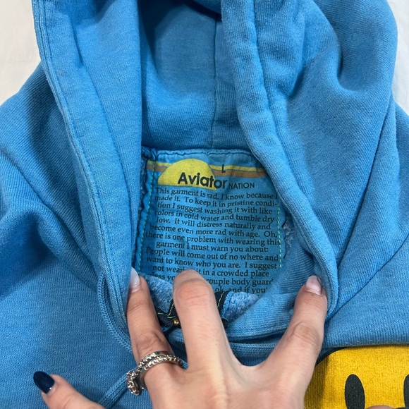 Aviator Nation smiley hoodie - Picture 2 of 3